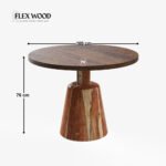 Walnut Dining Table Set - 2 Seater - Image 6