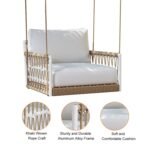 Ropipe Garden iron & Rope Weave 1-Seater Swing Sofa in - Image 12