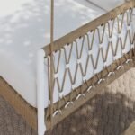 Ropipe Garden iron & Rope Weave 1-Seater Swing Sofa in - Image 6