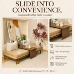 Pull-Out Sofa Bed with Sliding Coffee Table - Image 7