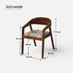 Luxury Upholstered Dining Table Set - 6 Seater - Image 7