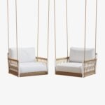 Ropipe Garden iron & Rope Weave 1-Seater Swing Sofa in - Image 10