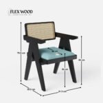 Black Dining Table Set - 4 Seater - Image 8