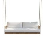 Ropipe Garden iron & Rope Weave 2-Seater Swing Sofa in White - Image 2