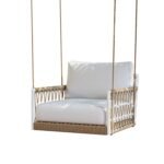 Ropipe Garden iron & Rope Weave 1-Seater Swing Sofa in - Image 4