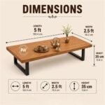 Low Seating Dining Table Set with Metal Legs - Image 7