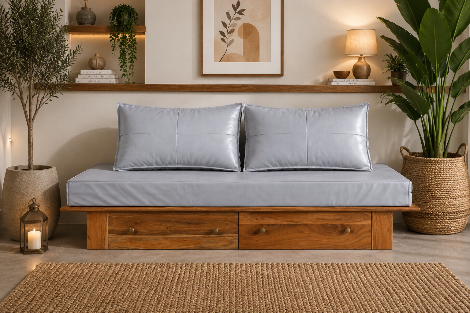 file_000000004d408230a9b01ba09df5dcfd Flexwood solid wood 3 seater with drawer storage in (natural finish) - Image 1