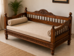 Flexwood carving design solid sheeshaam wood (dark finish) - Image 2