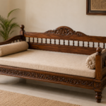 Flexwood carving design solid sheeshaam wood (dark finish)