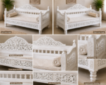 Flexwood carving design solid wood( white finish) - Image 3