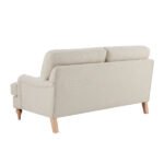 Lorens 2 Seater Sofa - Beige Textured Weave - Image 5