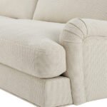 Lorens 2 Seater Sofa - Beige Textured Weave - Image 6