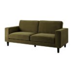 Flexwood 3 Seater Sofa - Chenille Olive - Image 3