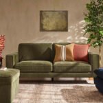 Flexwood 3 Seater Sofa - Chenille Olive