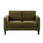 Flexwood Compact 2 Seater Sofa - Chenille Olive - Image 2