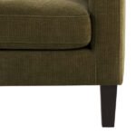 Flexwood Compact 2 Seater Sofa - Chenille Olive - Image 6