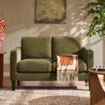 Flexwood Compact 2 Seater Sofa - Chenille Olive