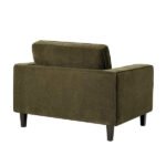 Flexwood Compact 1 Seater Sofa – Chenille Olive - Image 7