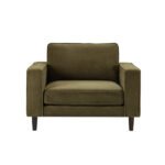 Flexwood Compact 1 Seater Sofa – Chenille Olive - Image 2