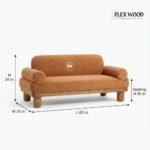 Flex Wood Classic Sofa - Image 6