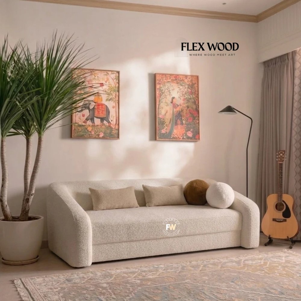7 Flex Wood Modern Teddy Sofa Bed - Image 1