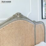 Flexwood Hand Carved Rattan Bed | Luxury Bed king size (finish green) - Image 3